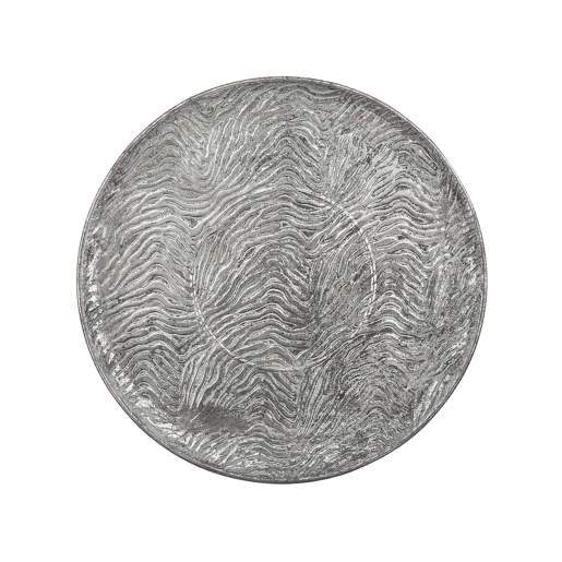 Bandeja decorativa KITNOS Metal Prateado