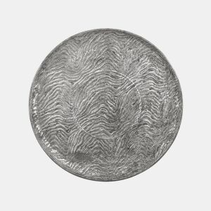 Bandeja decorativa KITNOS Metal Prateado