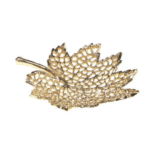 Conjunto de 3 despesa bolsos Folha PEMALI Metal Dourado