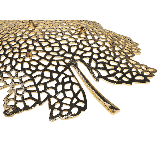Conjunto de 3 despesa bolsos Folha PEMALI Metal Dourado