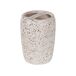 Beliani Conjunto de accesorios de baño PALMILLA Beliani Conjunto de accesorios de baño PALMILLA Blanco/ Beige