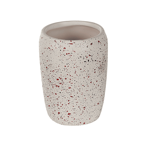 Conjunto de 6 acessórios para a casa de banho PALMILLA Cerâmica Branco creme