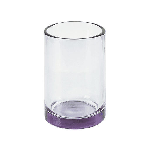 Conjunto de 4 acessórios para a casa de banho TELMA Vidro Violeta