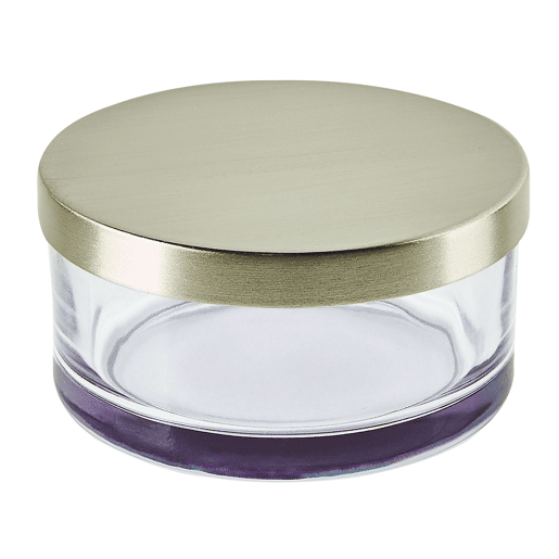 Conjunto de 4 acessórios para a casa de banho TELMA Vidro Violeta