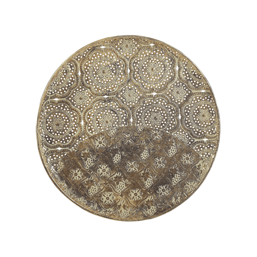 Bandeja decorativa KITNOS Metal Dourado
