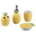 Beliani Conjunto de accesorios de baño MAICAO Beliani Conjunto de accesorios de baño MAICAO Amarillo