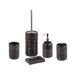 Beliani Conjunto de accesorios de baño LANCO Beliani Conjunto de accesorios de baño LANCO Negro