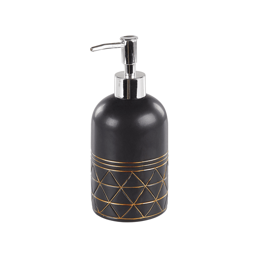 Conjunto de 5 acessórios para a casa de banho LANCO Cerâmica Preto
