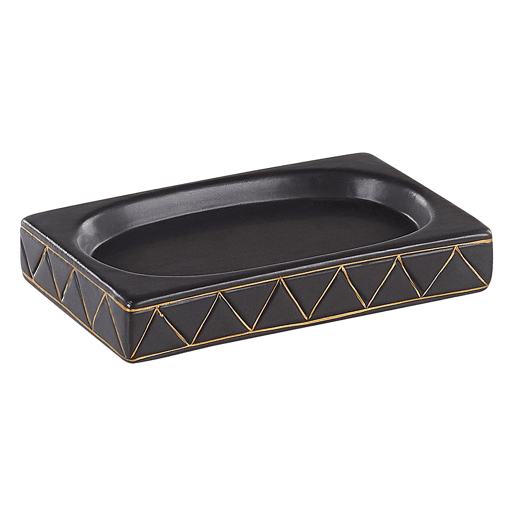 Conjunto de 5 acessórios para a casa de banho LANCO Cerâmica Preto