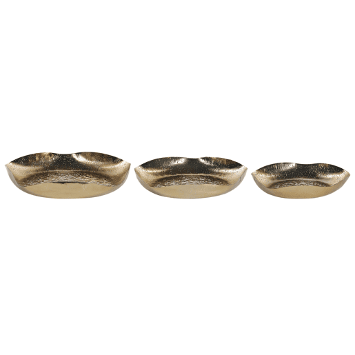 Conjunto de 3 despesa bolsos UJUNG Metal Dourado