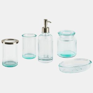 Conjunto de 5 acessórios para a casa de banho AMARGA Vidro Verde