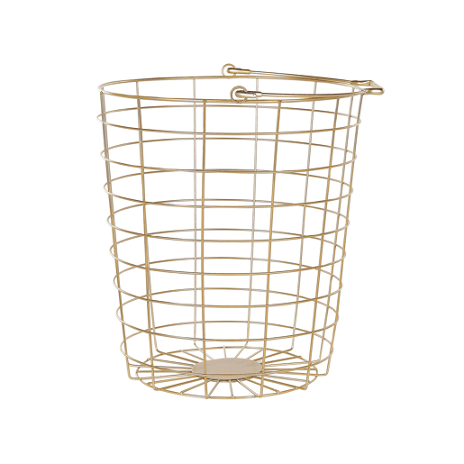 Suporte para cesto AYAPAL com rodas Metal Dourado