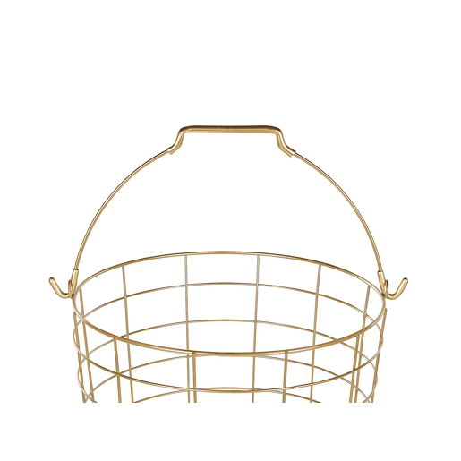 Suporte para cesto AYAPAL com rodas Metal Dourado