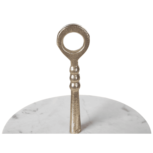 Suporte para bolos TARUM Pedra Mármore branco