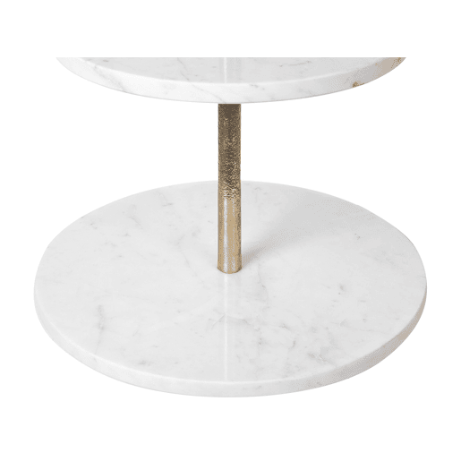 Suporte para bolos TARUM Pedra Mármore branco