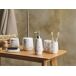 Beliani Conjunto de accesorios de baño CALLELA Beliani Conjunto de accesorios de baño CALLELA Blanco/ Beige