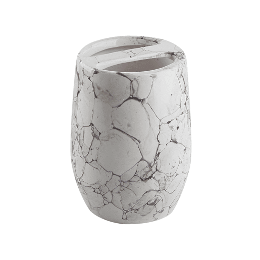 Conjunto de 6 acessórios para a casa de banho CALLELA Cerâmica Branco