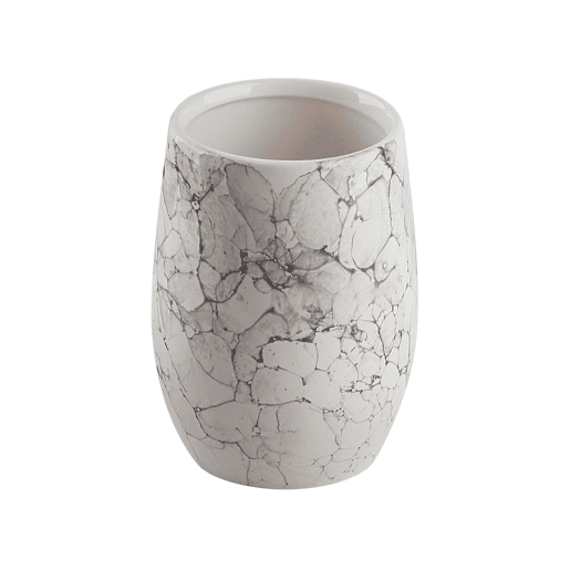 Conjunto de 6 acessórios para a casa de banho CALLELA Cerâmica Branco