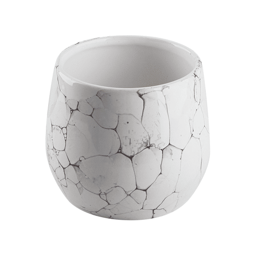 Conjunto de 6 acessórios para a casa de banho CALLELA Cerâmica Branco