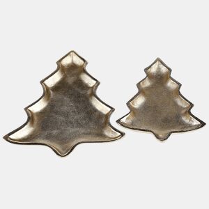 Conjunto de 2 despesa bolsos Árvore de Natal DURIAN Metal Dourado