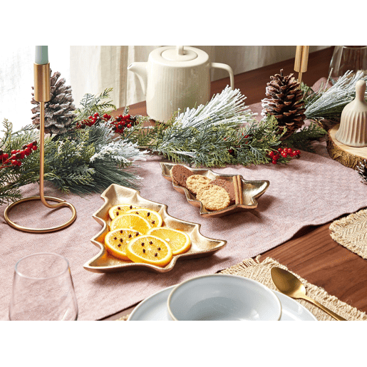 Conjunto de 2 despesa bolsos Árvore de Natal DURIAN Metal Dourado