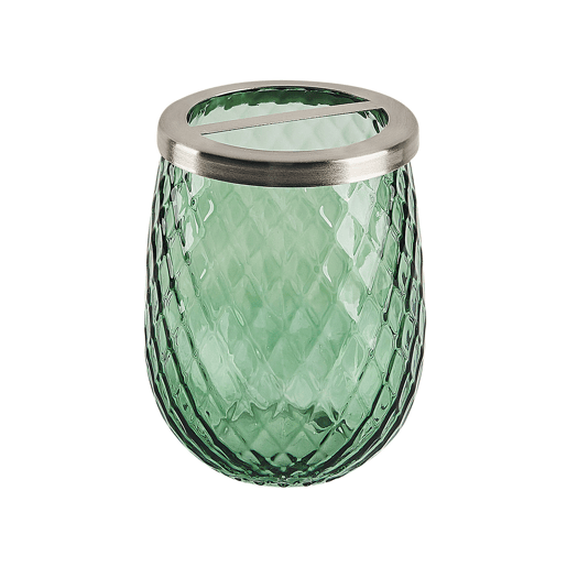Conjunto de 4 acessórios para a casa de banho CANOA Vidro Verde