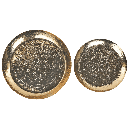 Conjunto de 2 despesa bolsos SADANE Metal Dourado