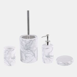 Conjunto de 4 acessórios para a casa de banho ARAUCO Cerâmica Branco
