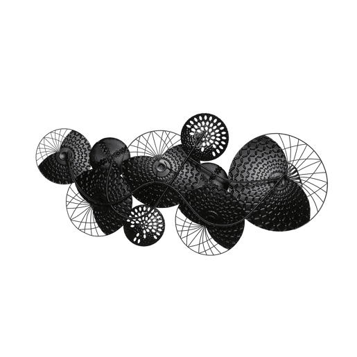 Decoração de parede CESIUM Metal 58 cm Prateado