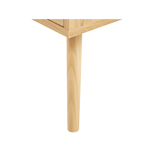 Mesa de cabeceira com 2 gavetas PEROTE Rattan Castanho claro