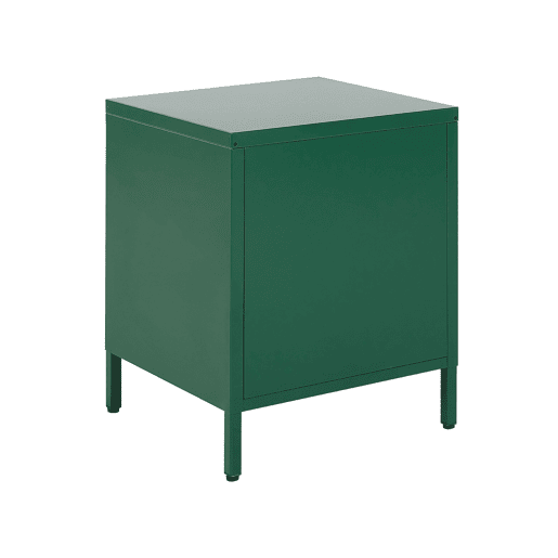 Mesa de cabeceira com 2 gavetas MALAVI Metal Verde
