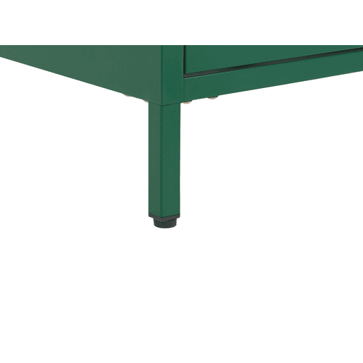 Mesa de cabeceira com 2 gavetas MALAVI Metal Verde