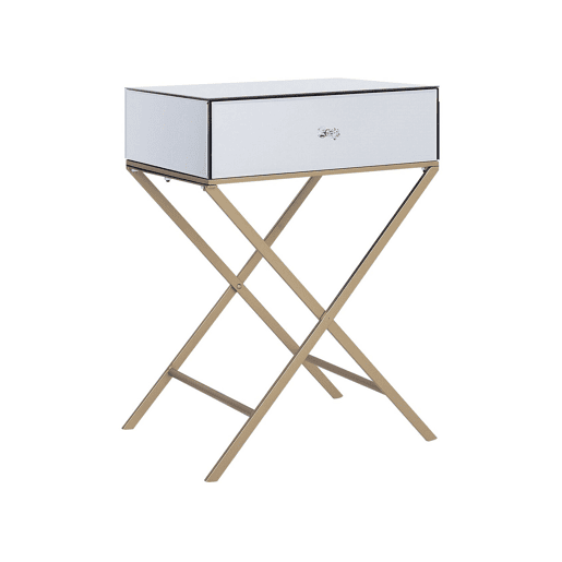 Mesa de apoio VIVY Vidro Prateado Mesa de apoio VIVY Vidro Prateado