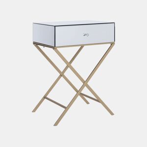 Mesa de apoio VIVY Vidro Prateado