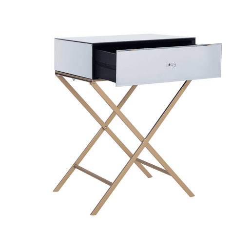 Mesa de apoio VIVY Vidro Prateado Mesa de apoio VIVY Vidro Prateado