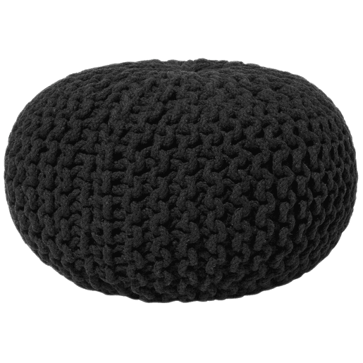 Pufe CONRAD Algodão Preto 40 cm 40 cm 25 cm Pufe CONRAD Algodão Preto 40 cm 40 cm 25 cm