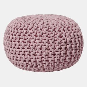 Pufe CONRAD Algodão Rosa 40 cm 40 cm 25 cm