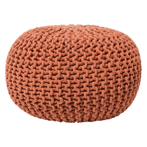 Pufe CONRAD Algodão Cobre 40 cm 40 cm 25 cm