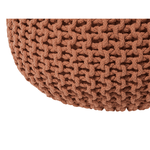 Pufe CONRAD Algodão Cobre 40 cm 40 cm 25 cm