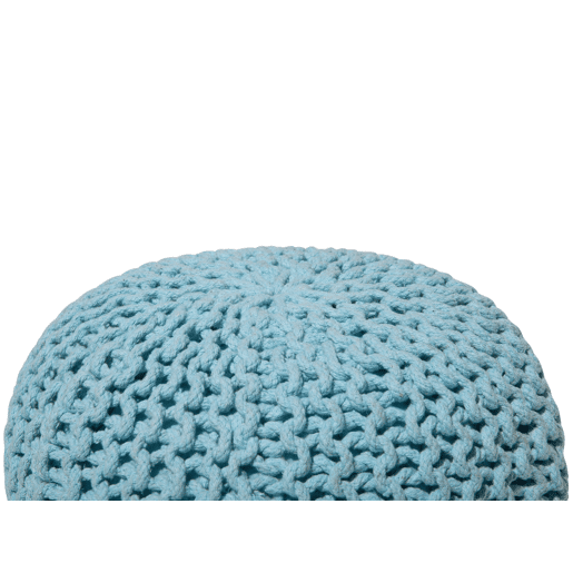 Pufe CONRAD Algodão Azul claro 40 cm 40 cm 25 cm