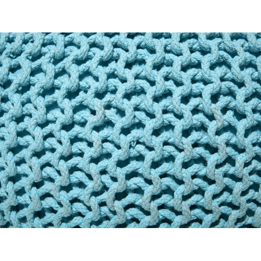 Pufe CONRAD Algodão Azul claro 40 cm 40 cm 25 cm