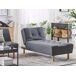 Beliani Chaise longue Poliéster ALSTEN Beliani Chaise longue Poliéster ALSTEN Gris Oscuro