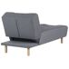 Beliani Chaise longue Poliéster ALSTEN Beliani Chaise longue Poliéster ALSTEN Gris Oscuro
