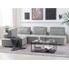 Beliani Sillón modular Poliéster TIBRO Beliani Sillón modular Poliéster TIBRO Gris