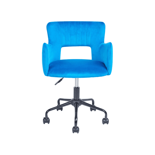 Cadeira de escritório SANILAC Veludo Azul