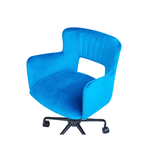 Cadeira de escritório SANILAC Veludo Azul