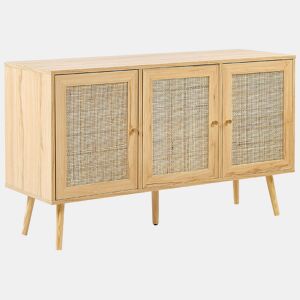 Armário PEROTE Rattan Castanho claro