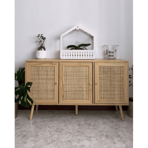 Armário PEROTE Rattan Castanho claro Armário PEROTE Rattan Castanho claro