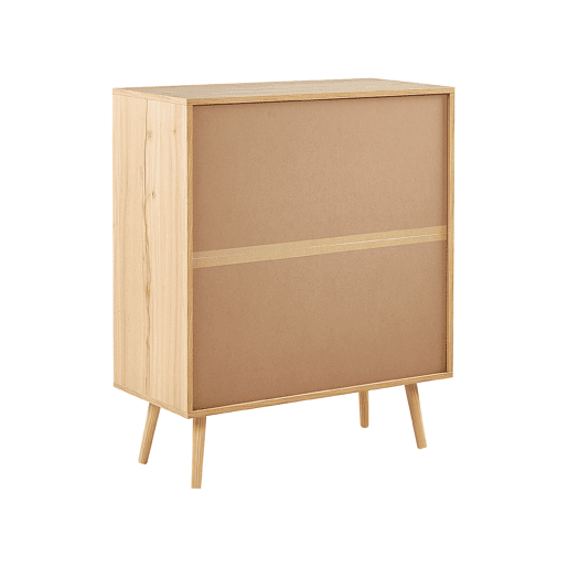 Cómoda 4 gavetas PEROTE Rattan Castanho claro