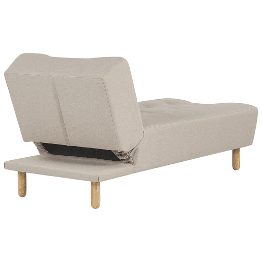 Chaise longue ALSTEN Tecido Creme Chaise longue ALSTEN Tecido Creme